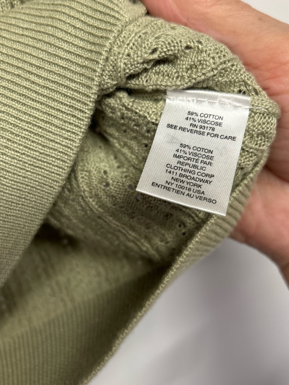 TRUTH Olive Knit Short-Sleeve Polo Top - Picture 3 of 4